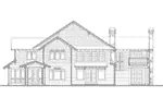 Shingle House Plan Rear Elevation - Quincy Manor Luxury Home 011S-0055 - Shop House Plans and More
