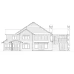 Craftsman House Plan Rear Elevation - Quincy Manor Luxury Home 011S-0055 - Shop House Plans and More