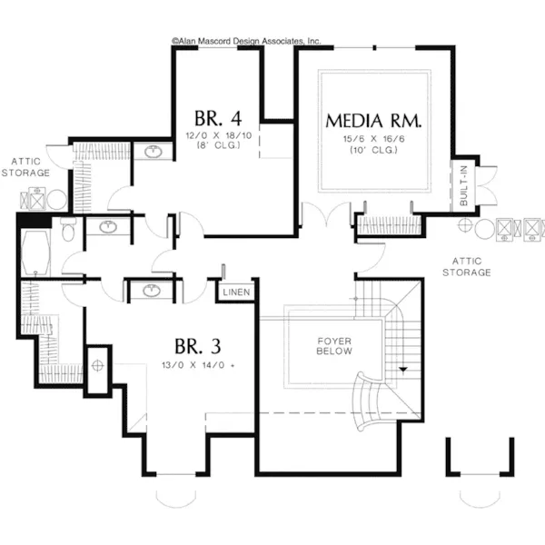 Traditional House Plan Second Floor - Manhasset Luxury Home 011S-0056 - Shop House Plans and More