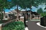 Craftsman House Plan Front Image - Dolce Luxury European Home 011S-0057 - Shop House Plans and More