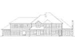 Shingle House Plan Rear Elevation - Dolce Luxury European Home 011S-0057 - Shop House Plans and More