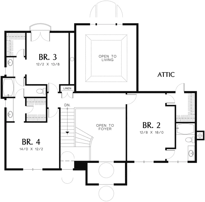 Luxury House Plan Second Floor - Tysonhill  Luxury Home 011S-0058 - Shop House Plans and More