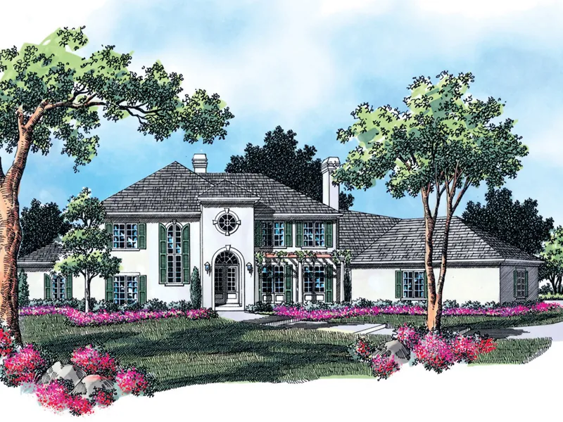 Luxury House Plan Front Image - Tysonhill  Luxury Home 011S-0058 - Shop House Plans and More