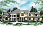 Traditional House Plan Front of Home - Moretto European Luxury Home 011S-0059 - Shop House Plans and More