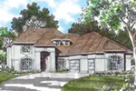 Beach & Coastal House Plan Front of Home - Sidonian Luxury Home 011S-0060 - Shop House Plans and More