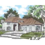 European House Plan Front of Home - Sidonian Luxury Home 011S-0060 - Shop House Plans and More