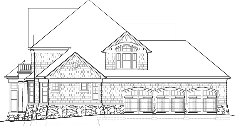 Luxury House Plan Right Elevation - Freiburg Manor Luxury Home 011S-0062 - Search House Plans and More