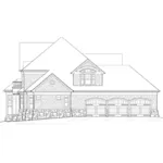 Cape Cod & New England House Plan Right Elevation - Freiburg Manor Luxury Home 011S-0062 - Search House Plans and More