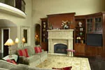 Traditional House Plan Living Room Photo 03 - Fairfax Manor Luxury Home 011S-0063 - Search House Plans and More