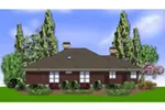 Neoclassical House Plan Rear Photo 01 - Wessington Luxury Home 011S-0067 - Shop House Plans and More