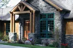 Mountain House Plan Front Night Photo - Silver Creek Craftsman Home 011S-0069 - Shop House Plans and More