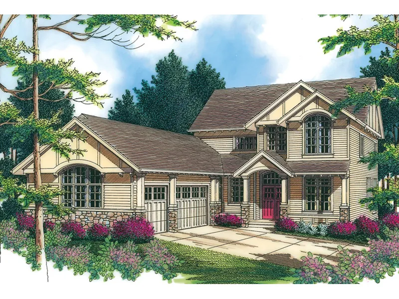 Luxury House Plan Front Image - Napier Lane Craftsman Home 011S-0072 - Shop House Plans and More