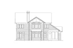 Arts & Crafts House Plan Rear Elevation - Napier Lane Craftsman Home 011S-0072 - Shop House Plans and More