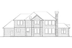 Shingle House Plan Rear Elevation - Canterra Traditional Home 011S-0074 - Shop House Plans and More