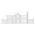 Rustic House Plan Rear Elevation - Canterra Traditional Home 011S-0074 - Shop House Plans and More