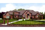 Traditional House Plan Front of Home - Concannon Luxury Home 011S-0076 - Shop House Plans and More