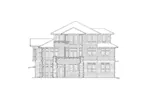 Rustic House Plan Rear Elevation - Decker Point Luxury Home 011S-0077 - Shop House Plans and More
