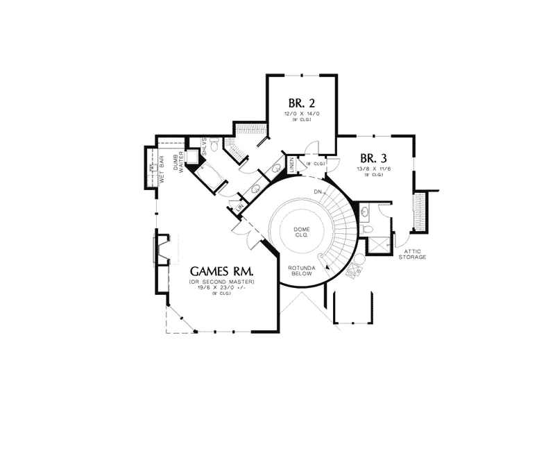 Shingle House Plan Second Floor - Blairwood Oak Luxury Home 011S-0078 - Shop House Plans and More
