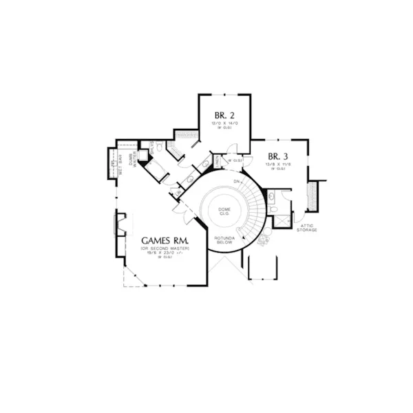 Luxury House Plan Second Floor - Blairwood Oak Luxury Home 011S-0078 - Shop House Plans and More