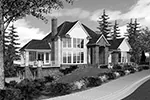 Shingle House Plan Front Image of House - Blairwood Oak Luxury Home 011S-0078 - Shop House Plans and More