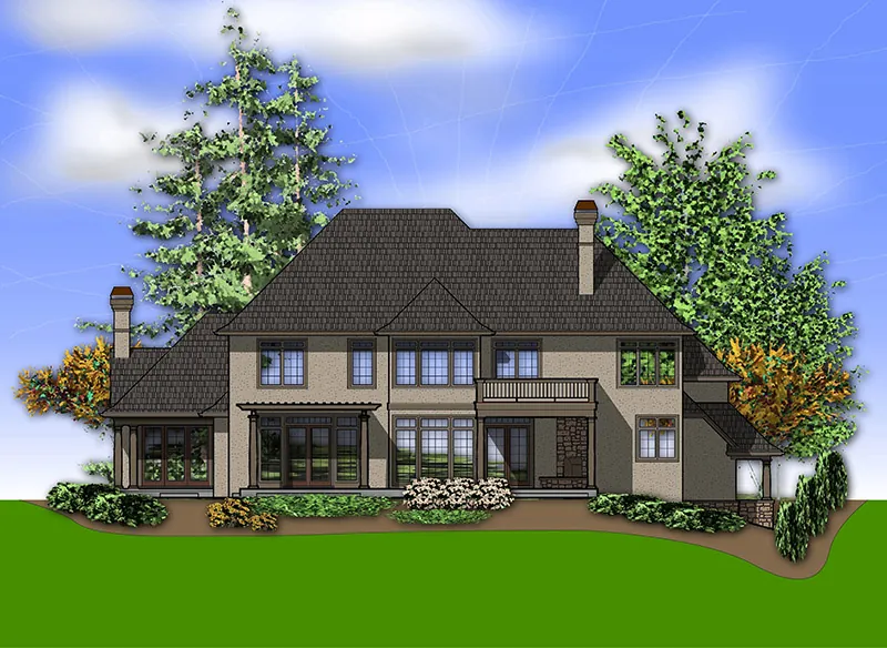 Country French House Plan Color Image of House - Carmella European Luxury Home 011S-0079 - Shop House Plans and More