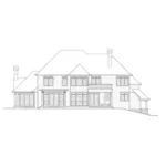 Country French House Plan Rear Elevation - Carmella European Luxury Home 011S-0079 - Shop House Plans and More