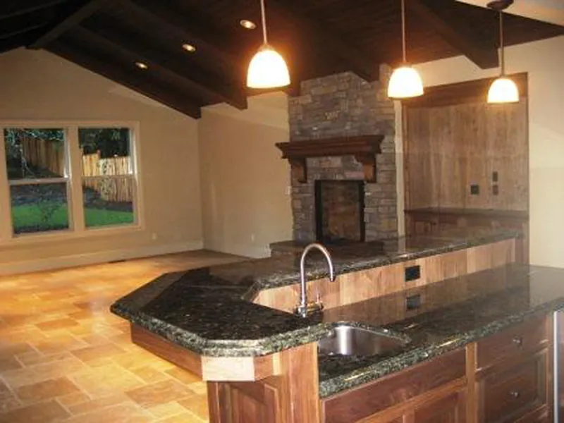 Rustic House Plan Kitchen Photo 04 - Hammer Cove Luxury Home 011S-0082 - Shop House Plans and More