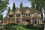 Luxury House Plan Front Image - Lampton Place Luxury Home 011S-0084 - Shop House Plans and More