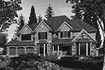 Traditional House Plan Front Image of House - Lampton Place Luxury Home 011S-0084 - Shop House Plans and More