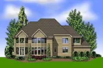 Traditional House Plan Color Image of House - Lampton Place Luxury Home 011S-0084 - Shop House Plans and More