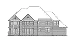 Traditional House Plan Rear Elevation - Lampton Place Luxury Home 011S-0084 - Shop House Plans and More