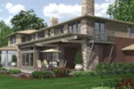 Mountain House Plan Rear Photo 02 - Demarco Luxury Prairie Home 011S-0085 - Search House Plans and More