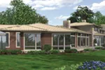 Luxury House Plan Rear Photo 04 - Demarco Luxury Prairie Home 011S-0085 - Search House Plans and More