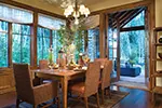 Mountain House Plan Dining Room Photo 01 - Patterson Pier Luxury Craftsman Home 011S-0087 - Shop House Plans and More