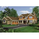 Arts & Crafts House Plan Front of House 011S-0087