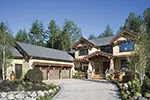 Mountain House Plan Front Photo 01 - Patterson Pier Luxury Craftsman Home 011S-0087 - Shop House Plans and More