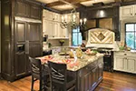 Mountain House Plan Kitchen Photo 02 - Patterson Pier Luxury Craftsman Home 011S-0087 - Shop House Plans and More