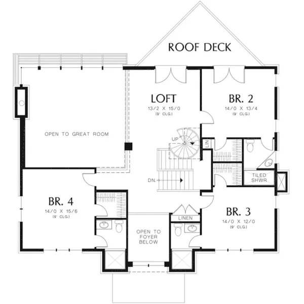 Beach & Coastal House Plan Second Floor - Perdana Luxury Modern Home 011S-0090 - Shop House Plans and More