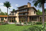 Italian House Plan Front Photo 05 - Perdana Luxury Modern Home 011S-0090 - Shop House Plans and More