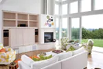 Beach & Coastal House Plan Great Room Photo 02 - Perdana Luxury Modern Home 011S-0090 - Shop House Plans and More