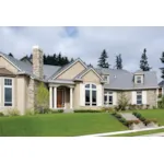 Ranch House Plan Front Photo 02 - Wind Summit Traditional Home 011S-0091 - Shop House Plans and More