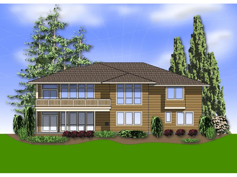 Ranch House Plan Color Image of House - Indianboro Luxury Home 011S-0096 - Shop House Plans and More