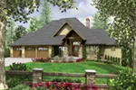 Mountain House Plan Front Image - Leon Peak Craftsman Home 011S-0098 - Shop House Plans and More