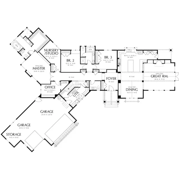 Rustic House Plan First Floor - Monaco Manor Luxury Home 011S-0099 - Shop House Plans and More