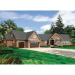 Rustic House Plan Front of Home - Monaco Manor Luxury Home 011S-0099 - Shop House Plans and More