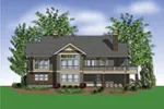 Craftsman House Plan Rear Photo 01 - Prichard Place Luxury Craftsman Home 011S-0100 - Shop House Plans and More