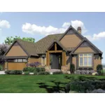 Country House Plan Front of Home - Pleasant Prairie Craftsman Home 011S-0102 - Shop House Plans and More