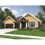 Arts & Crafts House Plan Front of Home - Steinhoff Luxury European Home 011S-0106 - Shop House Plans and More