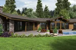 Rustic House Plan Rear Photo 01 - Wyman Rustic Prairie Home 011S-0108 - Shop House Plans and More