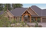 Country House Plan Front of Home - Knotty Pine Luxury Home 011S-0112 - Search House Plans and More